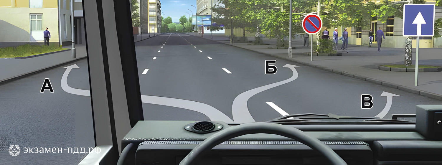 Билет 7. Вопрос 12. CD (CД). В каком из указанных мест Вам можно поставить на стоянку грузовой автомобиль с разрешенной максимальной массой более 3,5 т?