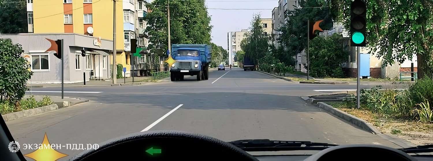 Билет 30. Вопрос 13. ABM (АБМ). В каком случае Вы обязаны уступить дорогу грузовому автомобилю?