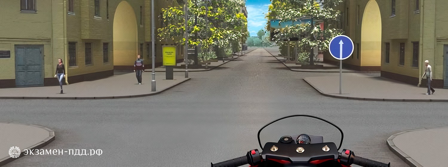 Билет 16. Вопрос 2. ABM (АБМ). В какой из дворов Вам можно въехать в данной ситуации?