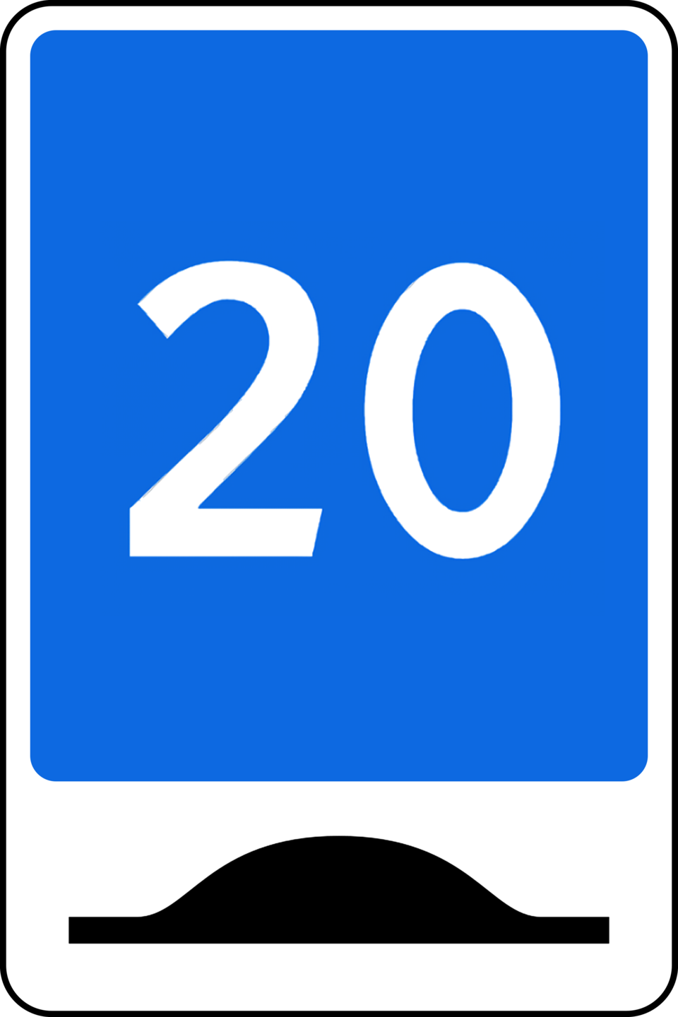 6.2.1 Рекомендуемая скорость при проезде искусственной неровности